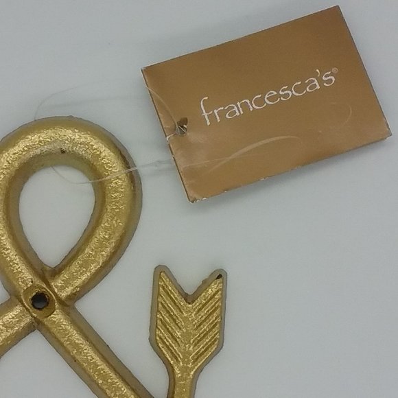 Francesca's "&" Gold Arrow Hook Wall Decor - Picture 4 of 6
